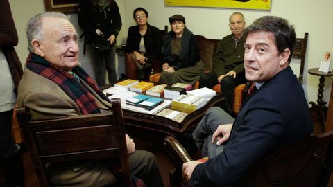 Alonso Montero no 2013 co ent�n presidente da Deputaci�n de Lugo, Jos� Ram�n G�mez Besteiro