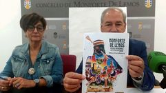 Gloria Prada y Jos Tom, este sbado en la presentacin del cartel anunciador de las fiestas patronales de Monforte 2024