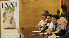 Rueda de prensa para presentar la programaci�n de la Festa do Albari�o celebrada esta ma�ana en el Concello