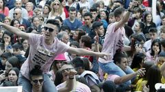 Una imagen de fiesta durante la celebraci�n de la �ltima Feira do Vi�o de Quiroga, la del 2019