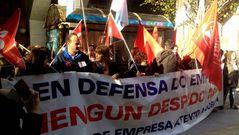 Protesta de trabajadores de Atento