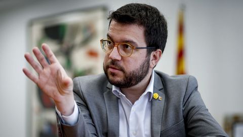 El vicepresidente de la Generalitat, Pere Aragon�s (ERC)