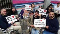 Campa�a de la Mesa de Normalizaci�n ling��stica en Malpica.