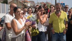 La nadadora Mar�a Vilas recibe una estrella en el paseo de la fama de Casti�eiras
