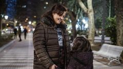 Celia, con su hija, que padece el s�ndrome de Coffin-Lowry