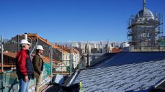 Trabajos de rehabilitaci�n en la cubierta del Ayuntamiento