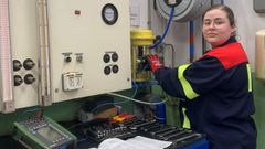 Antonia Rial Mera trabaja como t�cnica electr�nica en Alcoa San Cibrao tras estudiar en el Instituto Mar�a Sarmiento de Viveiro