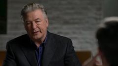 Alec Baldwin, durante la entrevista en la cadena ABC