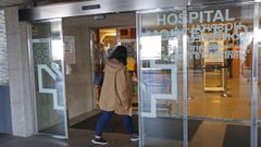 Entrada principal del Hospital Montecelo, en Pontevedra