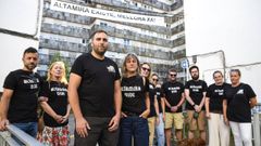 Un grupo de vecinos del barrio de Altamira, en Pontevedra, reclaman mejoras urgentes