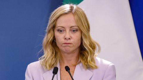 La primera ministra italiana, Giorgia Meloni