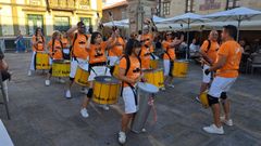 Una actuaci�n anterior de la batucada Olodium Coio