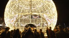 Imagen de archivo de la bola de Navidad de A Coruña