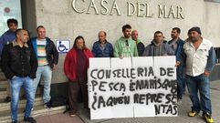 Protesta de los mariscadores de O Burgo