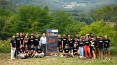 Foto de familia de alumnos y profesores participantes en el Festival Internacional de Percusi�n de Merza.