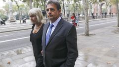 lu�s Corominas, el yerno de los Tous, junto a su mujer Alba Tous