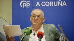 Miguel Lorenzo, portavoz del grupo municipal del PP y candidato a la alcald�a de A Coru�a