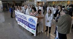 Una de las protestas sindicales de este mes en el Marcide.