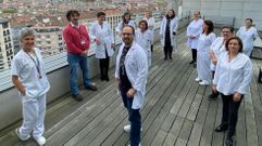 Parte del equipo Escah, en una foto de marzo del 2020