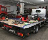 La gr�a de Cuntis permanece aparcada la mayor�a de d�as. 