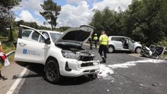Accidente mortal que tuvo lugar el pasado 22 de junio en A Merca, en el que falleci� un conductor de 41 a�os 