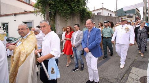 Imágenes de la procesión marítima de la Virxe do Carme en Santiago de Lampón