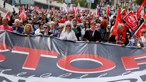Manifestaci�n del Primero de Mayo en A Coru�a.