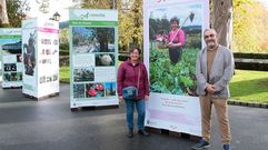 La exposici�n, durante su instalaci�n en Bergondo