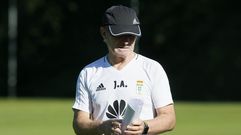 Anquela Requexon Horizontal.Anquela durante el entrenamiento de hoy