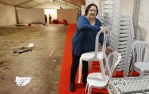 Chus Iglesias tuvo ayer un d�a ajetreado con los �ltimos preparativos para las comidas. 