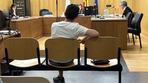 El acusado, durante el juicio en Ourense, que se cerr� con un acuerdo de conformidad