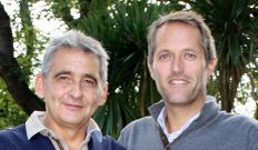 Ricardo Omar Rey (izquierda) y Fernando Rivera, en A Coru�a.