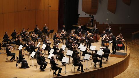 La Orquesta Sinfnica de Galicia. Imagen de archivo
