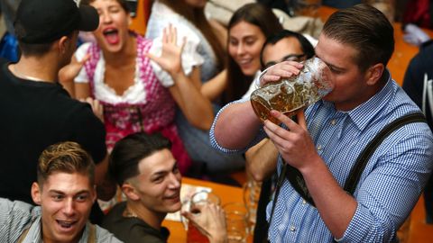Jornada inaugural de la 184.ª edición de la Oktoberfest en Munich (Alemania)
