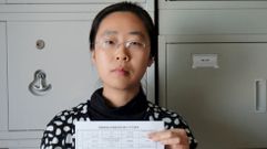 La feminista Wang Man, de 32 a�os, fue detenida hace m�s de un mes. 