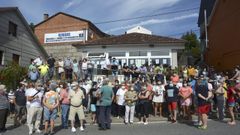 Protesta de vecinos de Ponte Sampaio, en Pontevedra, en julio del 2020, el a�o de la pandemia del covid