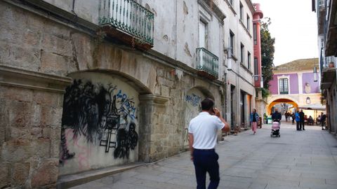 Pintada en Pontevedra