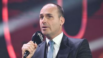 Eduardo Bolsonaro en una imagen de archivo del pasado mes de febrero.