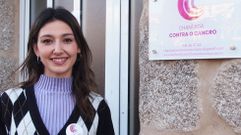 A psic�loga Laura S�nchez, na sede da asociaci�n Chantada contra o Cancro