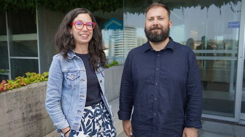 Elena Pazos Chantrero y Juan Fafin Labora, en el CICA