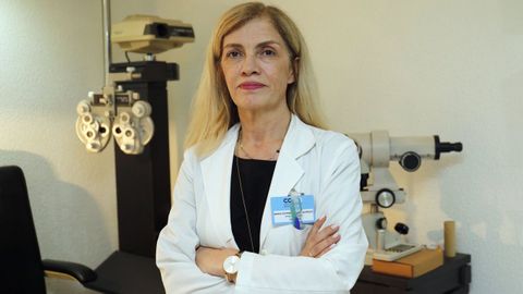 Esther Amaro, presidenta del Colegio de pticos Optometristas de Galicia. 