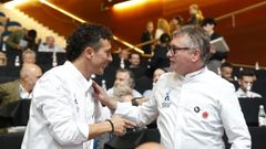 Anduriz (derecha), en la inauguraci�n del congreso San Sebasti�n Gastronomika