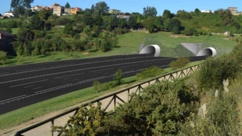 Recreacin de la Ronda Norte de los documentos del Ministerio entre el Colegio Parque Infantil y la Pista Finlandesa