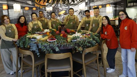 El equipo de Donaya inaugur� en la Galera su tercer local en A Coru�a 