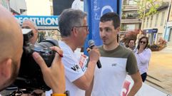 El ciclista vigu�s Samuel Gonz�lez, en una imagen reciente en la Cl�sica �lvaro Pino.