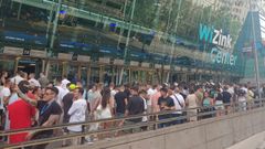 Colas a la entrada del evento Mundo Crypto, celebrado en agosto del 2022 en el Wizink Center de Madrid, sobre el que dio avisos la CNMV