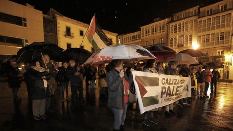 Protesta en A Mariña por Palestina