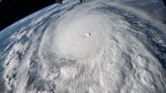 Imagen del huracán Milton desde la Estación Espacial Internacional (EEI) antes de tocar tierra.
