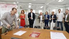Imagen de un momento del acto de presentaci�n de la feria
