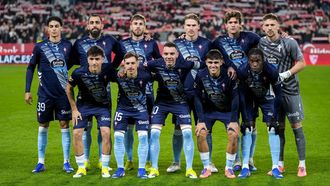 El once inicial del Celta en el partido de este lunes frente al Sevilla.